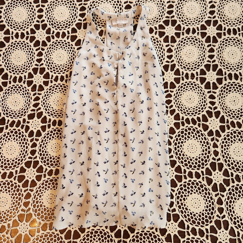 Petite, large blouse from The Loft.